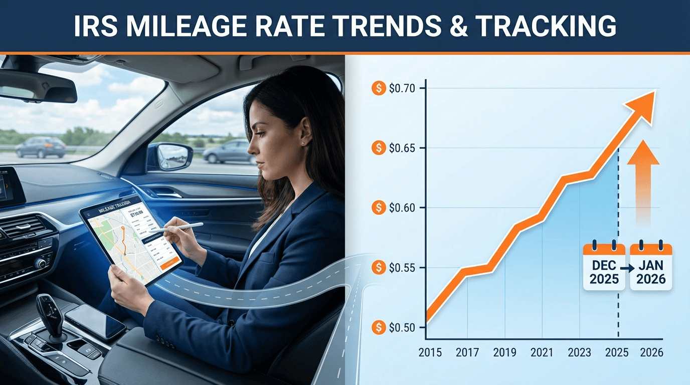 IRS Mileage Rate 2026 Predictions Trends History EV Costs And How DATABASICS Mileage Tracking IRS Trends 2026 